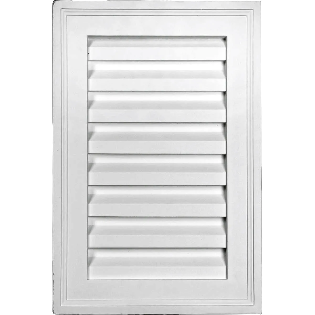 12'W x 14'H Rectangle Urethane Gable Vent Louver, Non-Functional