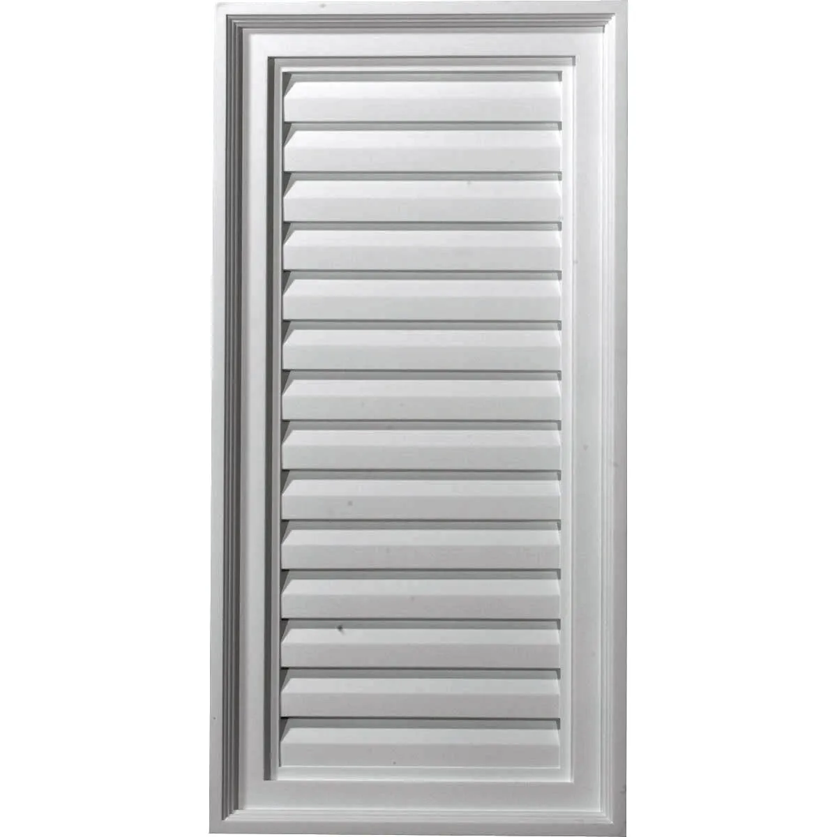 15'W x 18'H Rectangle Urethane Gable Vent Louver, Non-Functional