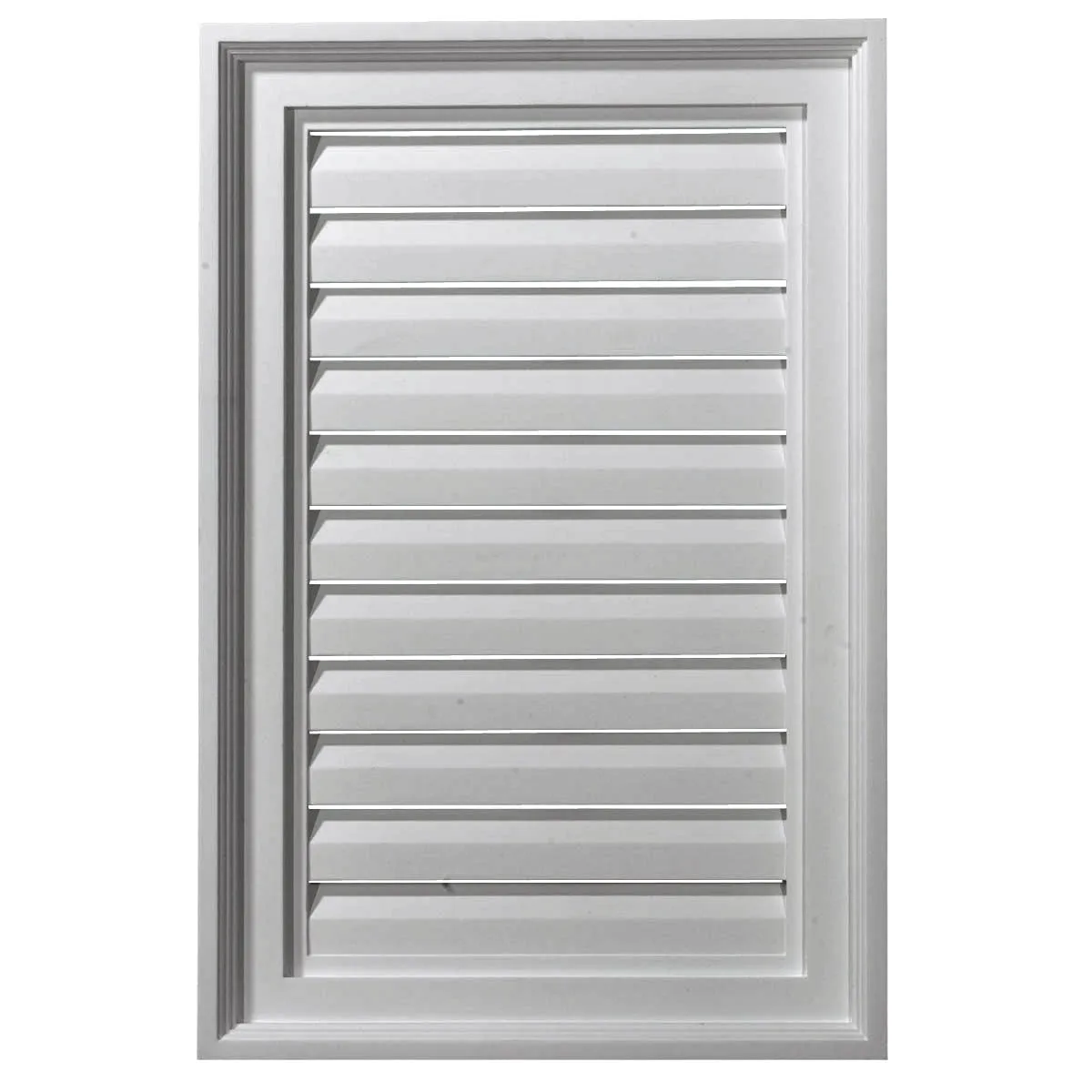 16'W x 21'H Rectangle Urethane Gable Vent Louver, Functional