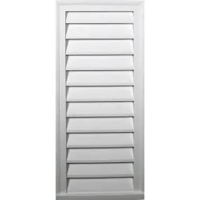 16'W x 30'H Rectangle Urethane Gable Vent Louver, Non-Functional