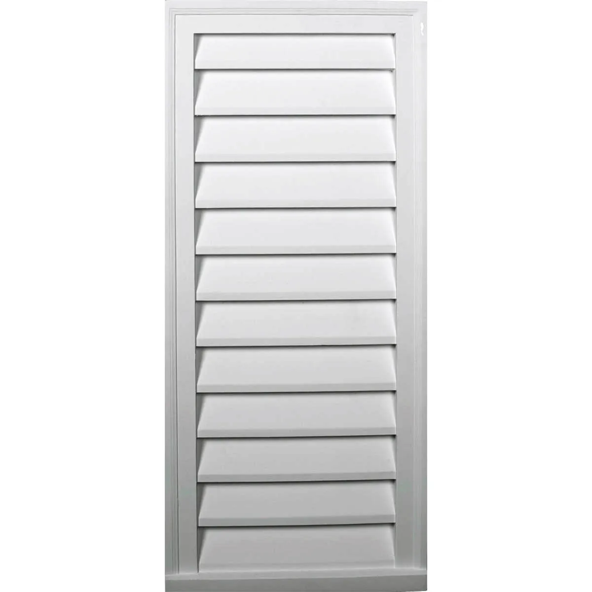 16'W x 30'H Rectangle Urethane Gable Vent Louver, Non-Functional