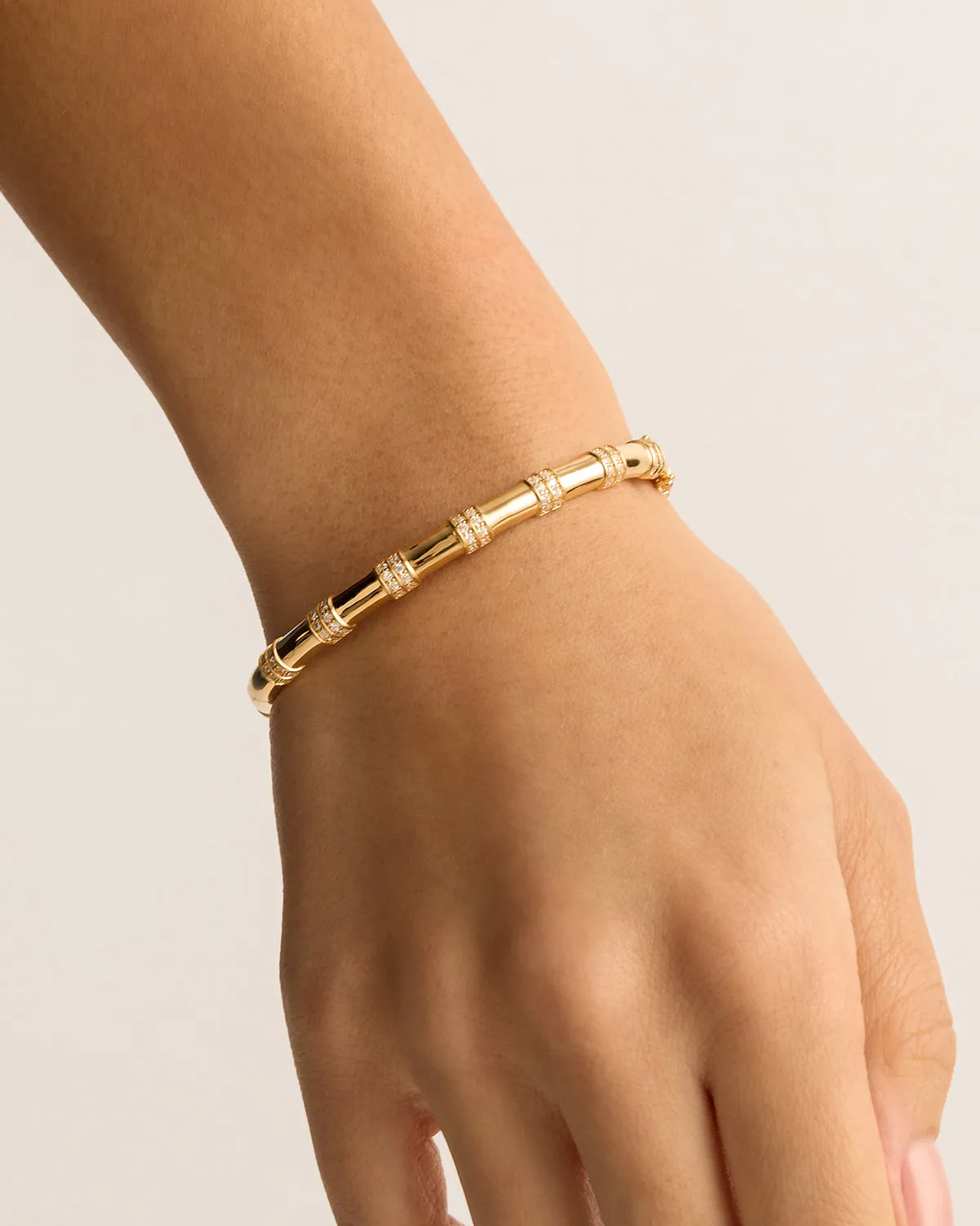 18k Gold Vermeil Shine Bright Hinged Bracelet