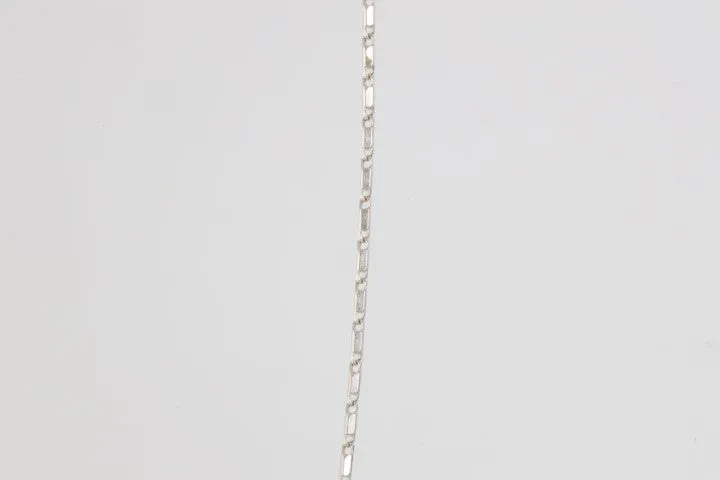 19” 14k White Gold Ingot Chain Necklace (2.40g.)