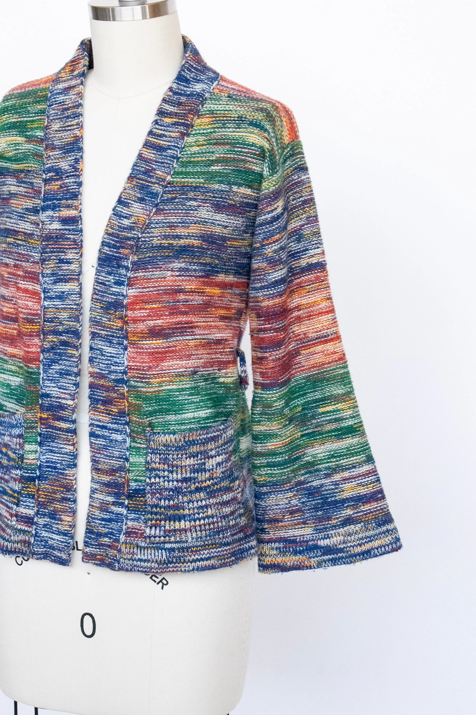 1970s Sweater Space Dye Cardigan XS