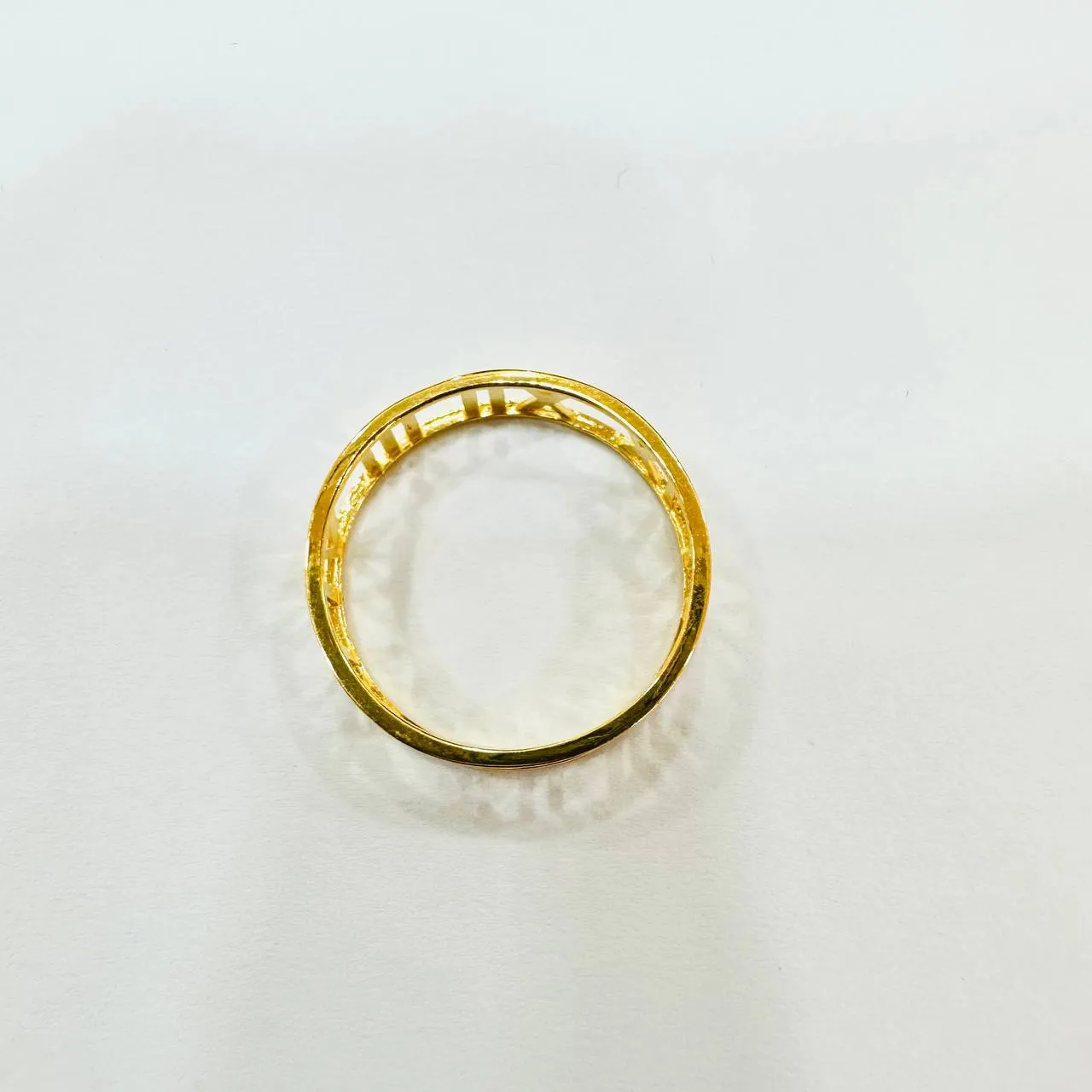 22k / 916 Gold Roman Ring Light Weight