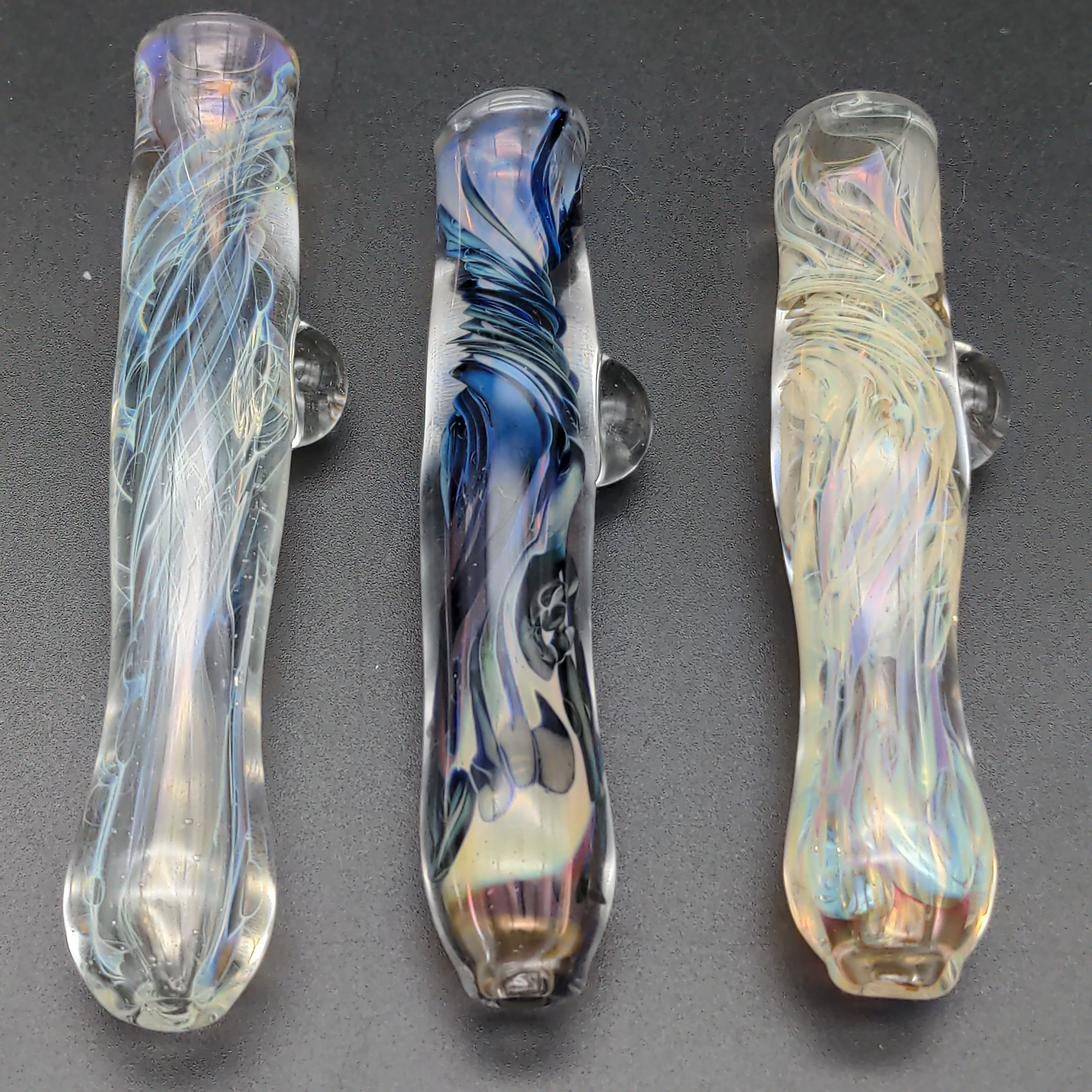 4 Twisted Fume Heady Chillums - by Over__Glass