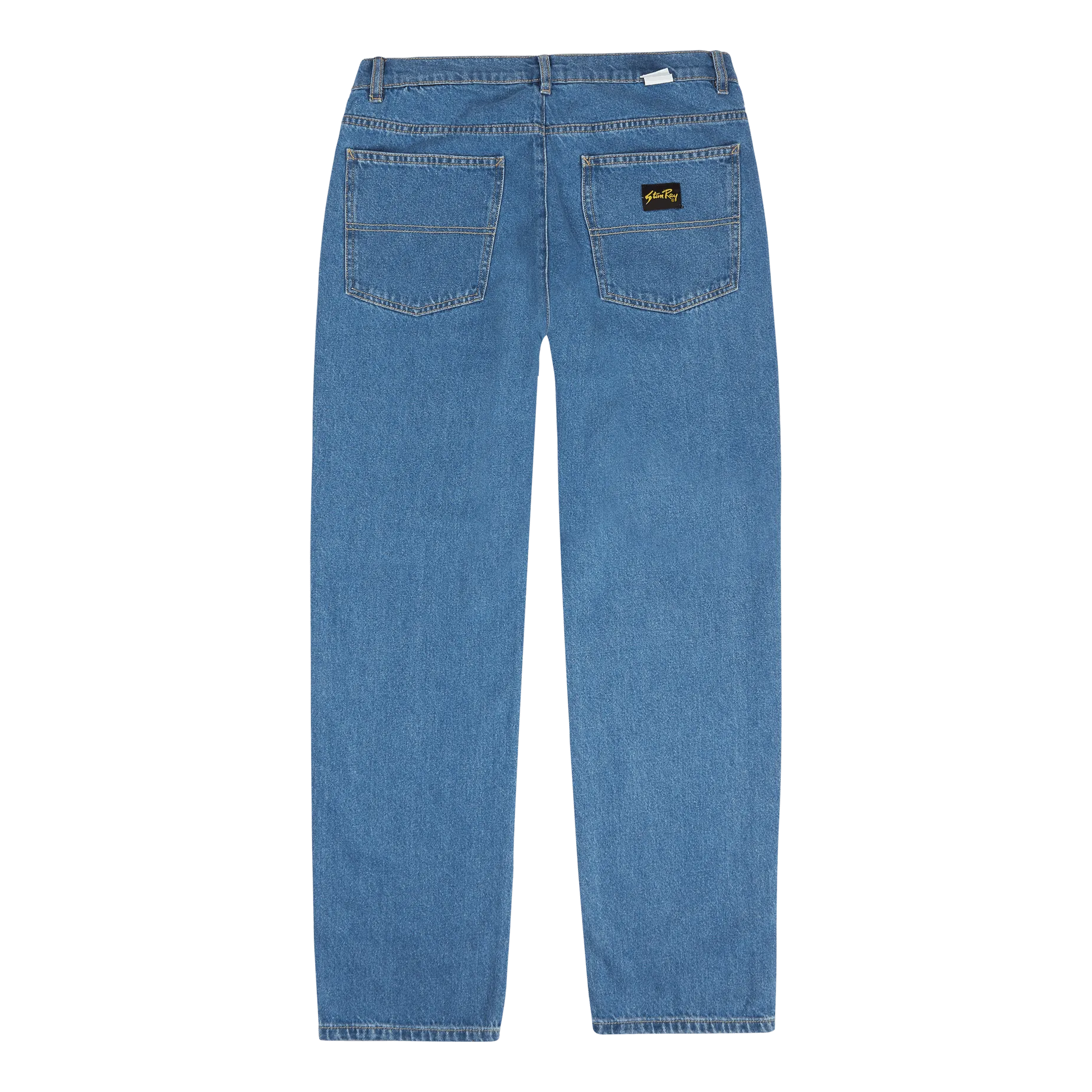 5 Pocket Straight Mid Stonewash Denim