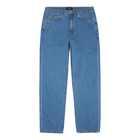 5 Pocket Straight Mid Stonewash Denim