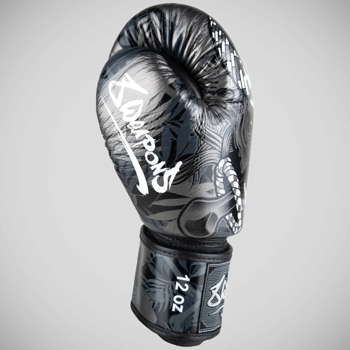 8 Weapons Bone Island Boxing Gloves Black