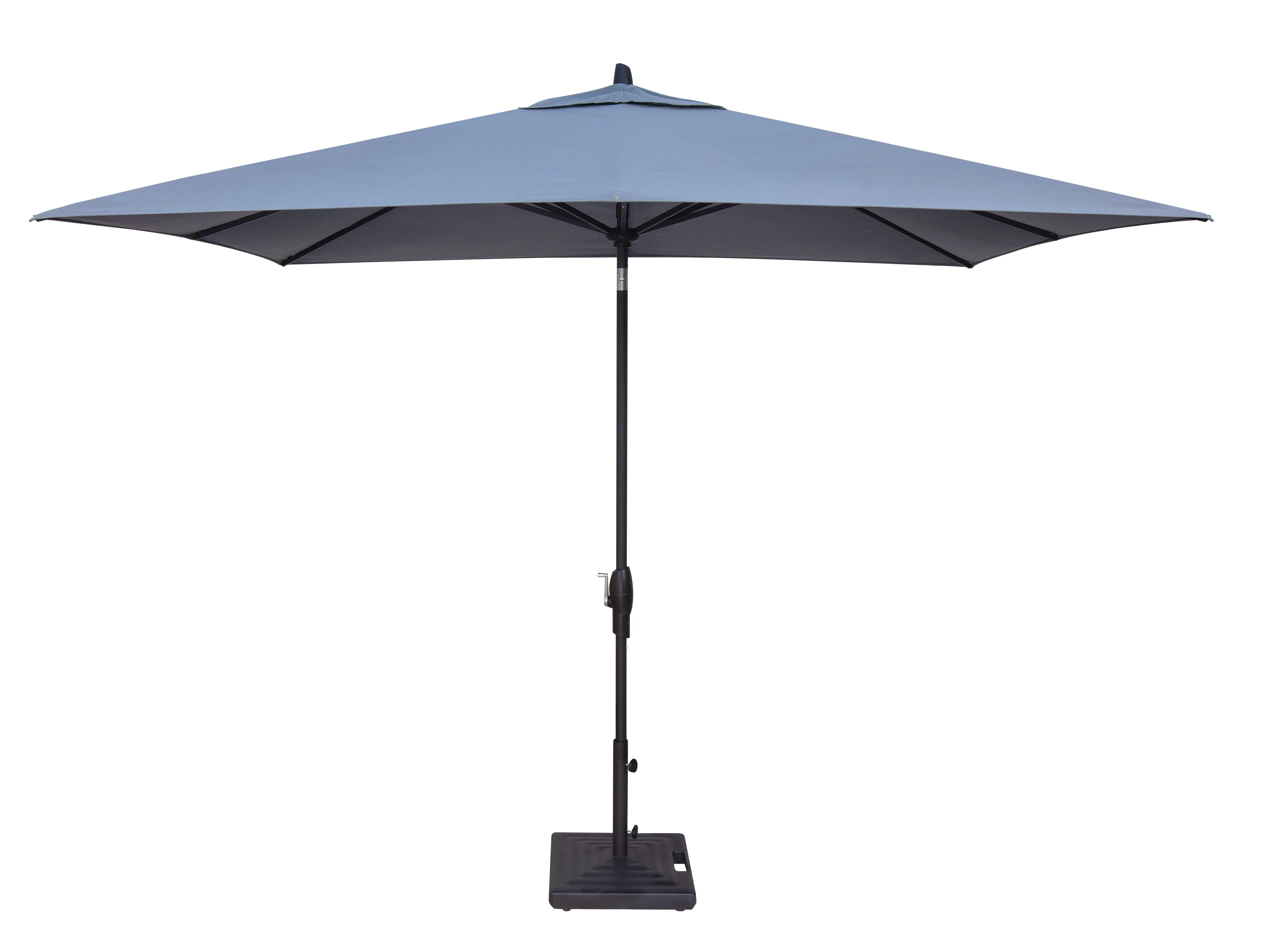 8' x 10' Rectangle Auto Tilt Market Umbrella by Treasure Garden