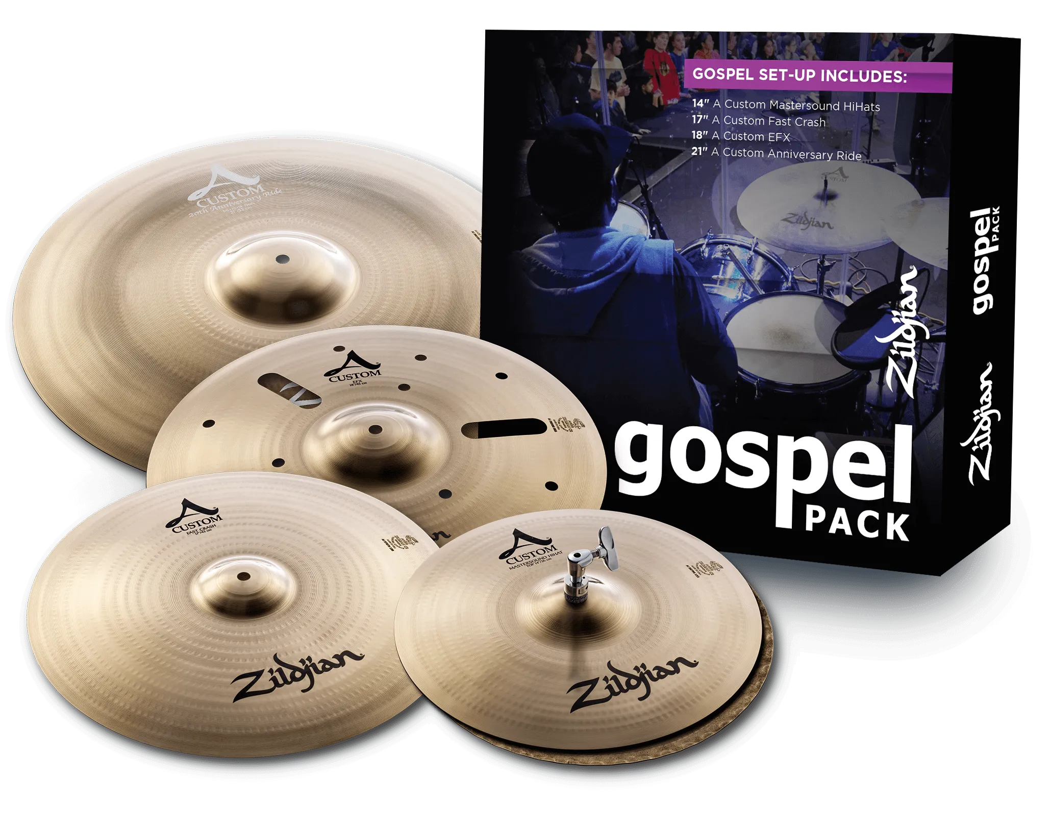 A Custom Gospel Cymbal Pack