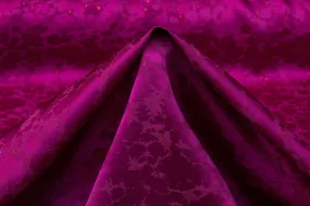 Abstract Metallic Italian Jacquard - Fuchsia