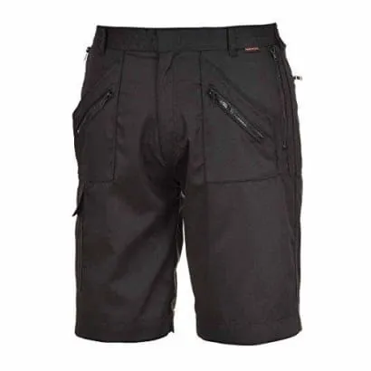 Action Work Shorts multi pockets Elasticated waist Portwest S889