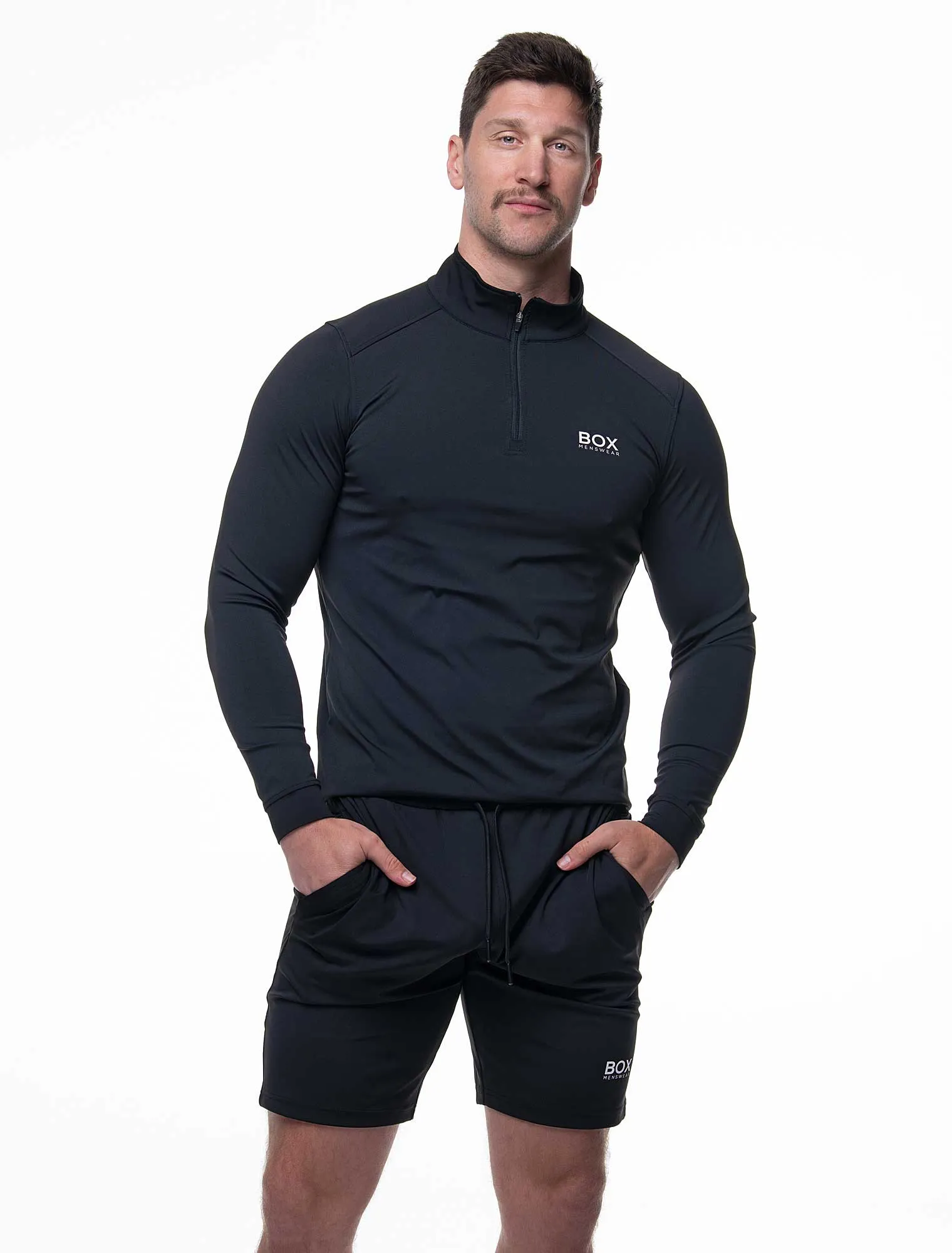 Active Panelled Sports Shorts - Black