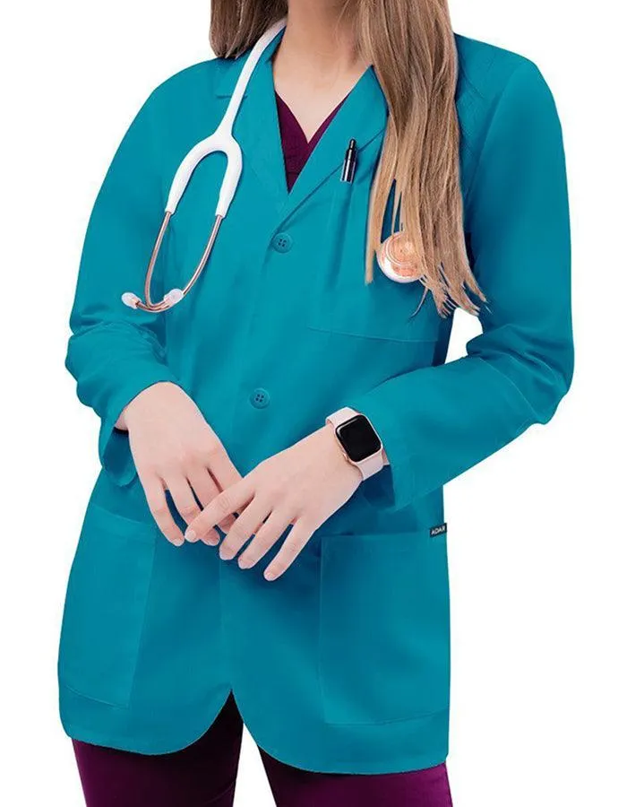 Adar 30 Inch Unisex Three Pocket Consultation Short Lab Coat