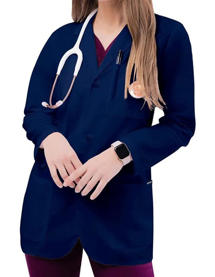 Adar 30 Inch Unisex Three Pocket Consultation Short Lab Coat