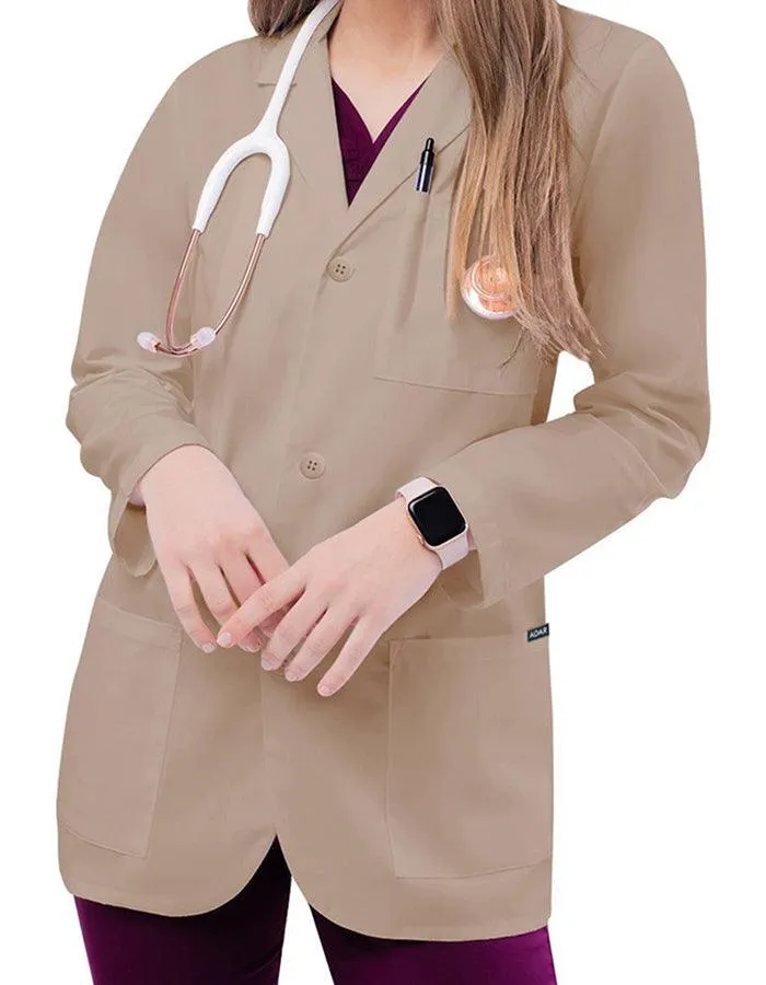 Adar 30 Inch Unisex Three Pocket Consultation Short Lab Coat