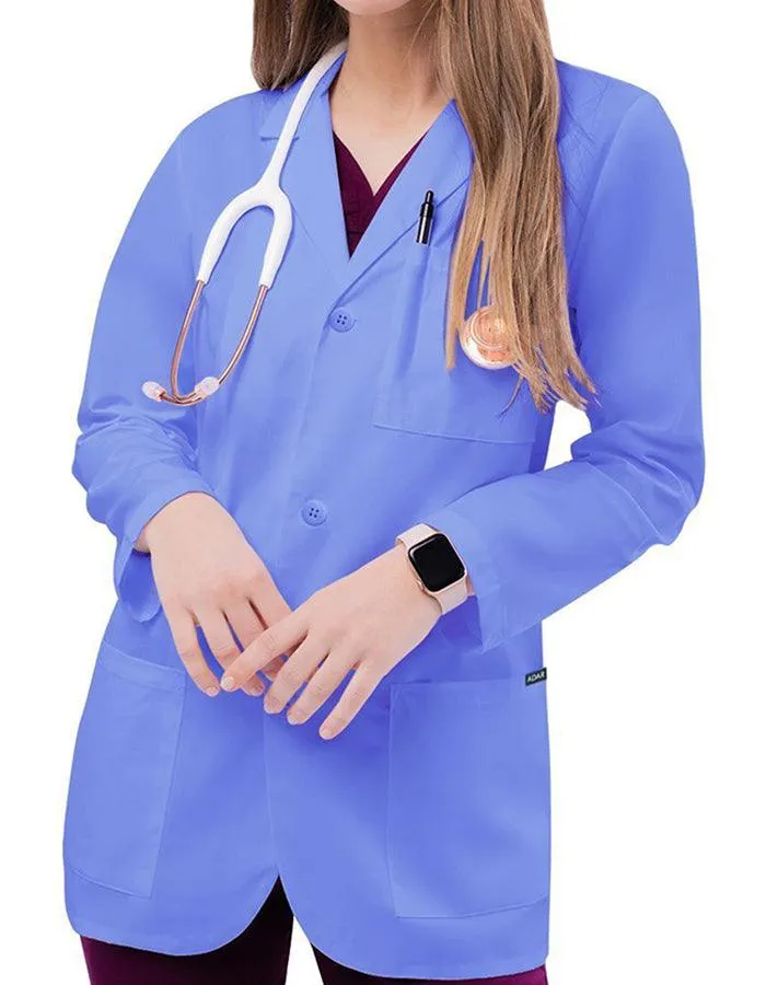 Adar 30 Inch Unisex Three Pocket Consultation Short Lab Coat