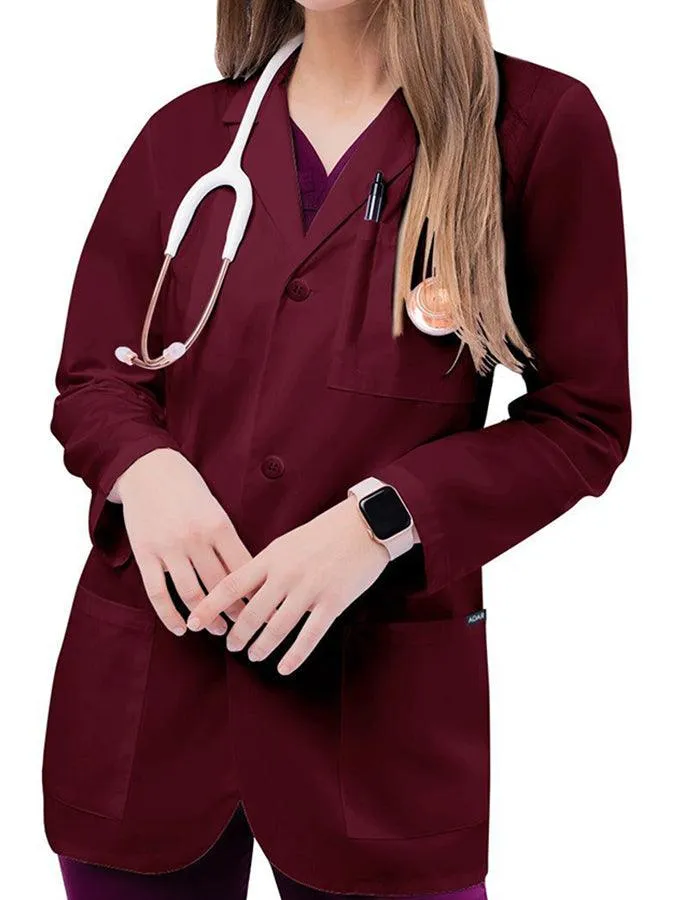 Adar 30 Inch Unisex Three Pocket Consultation Short Lab Coat