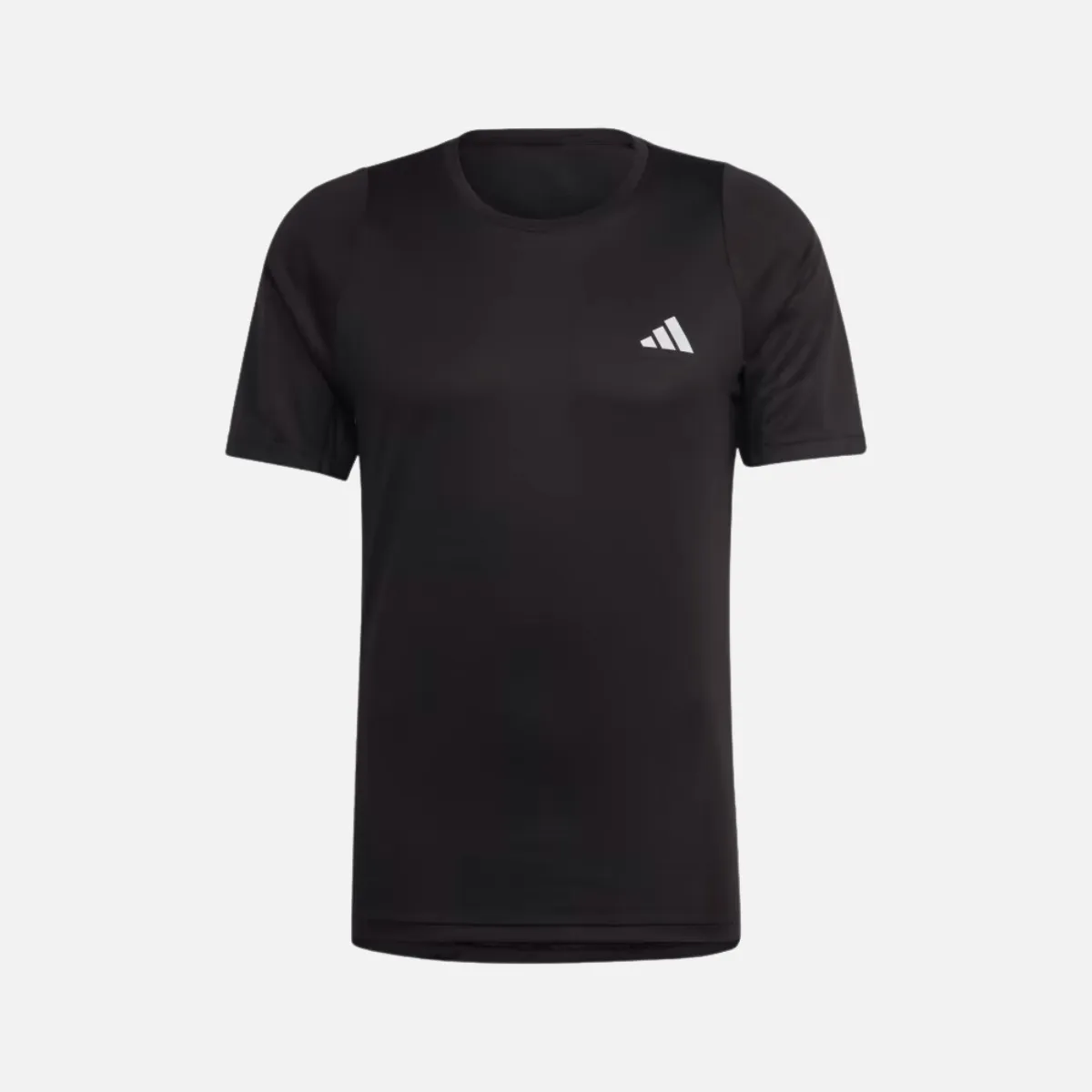 Adidas Run Icons 3 Stripes Men's Running T-shirt -Black