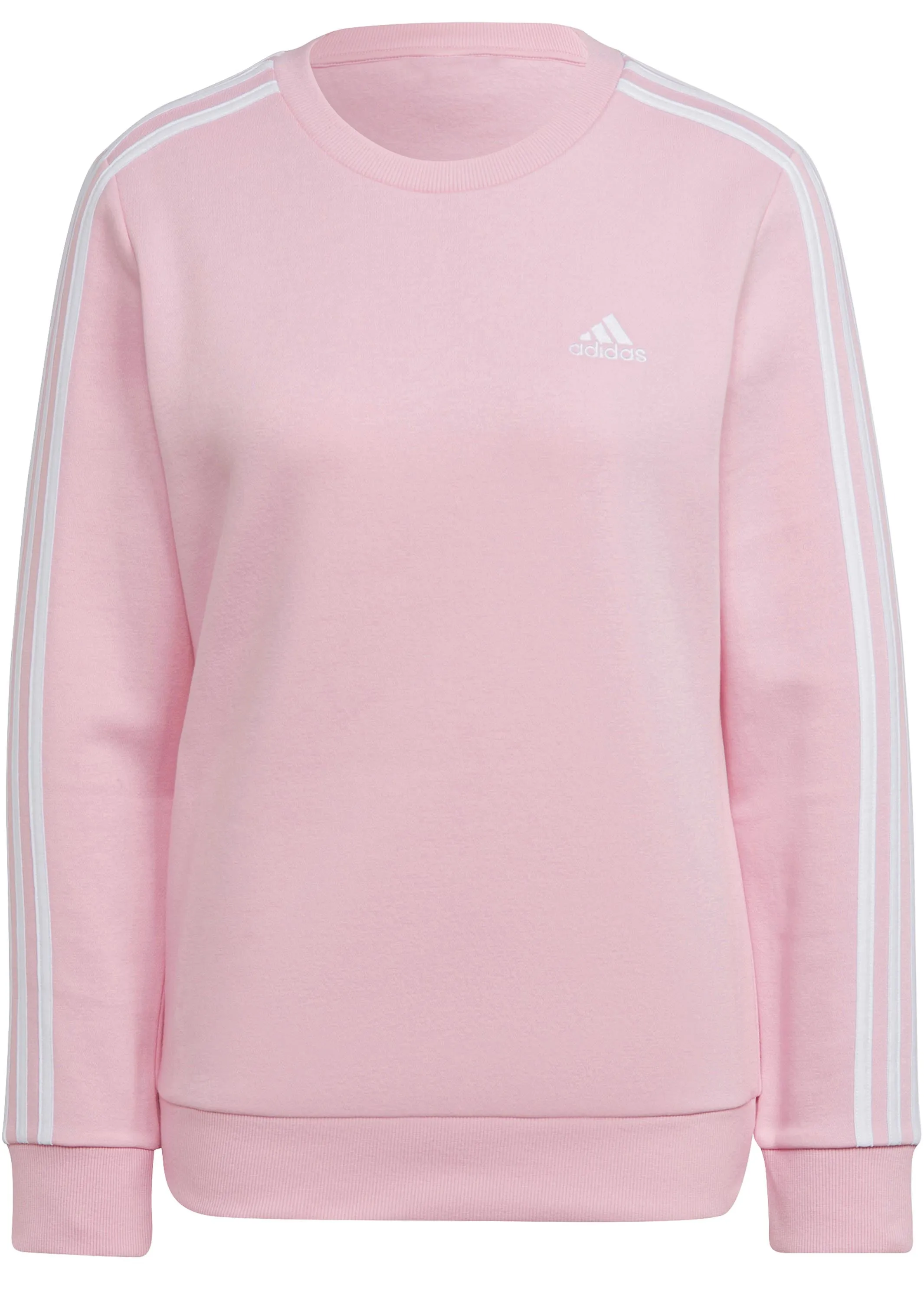 Adidas Womens 3 S Fleece Sweatshirt <BR> HM1932