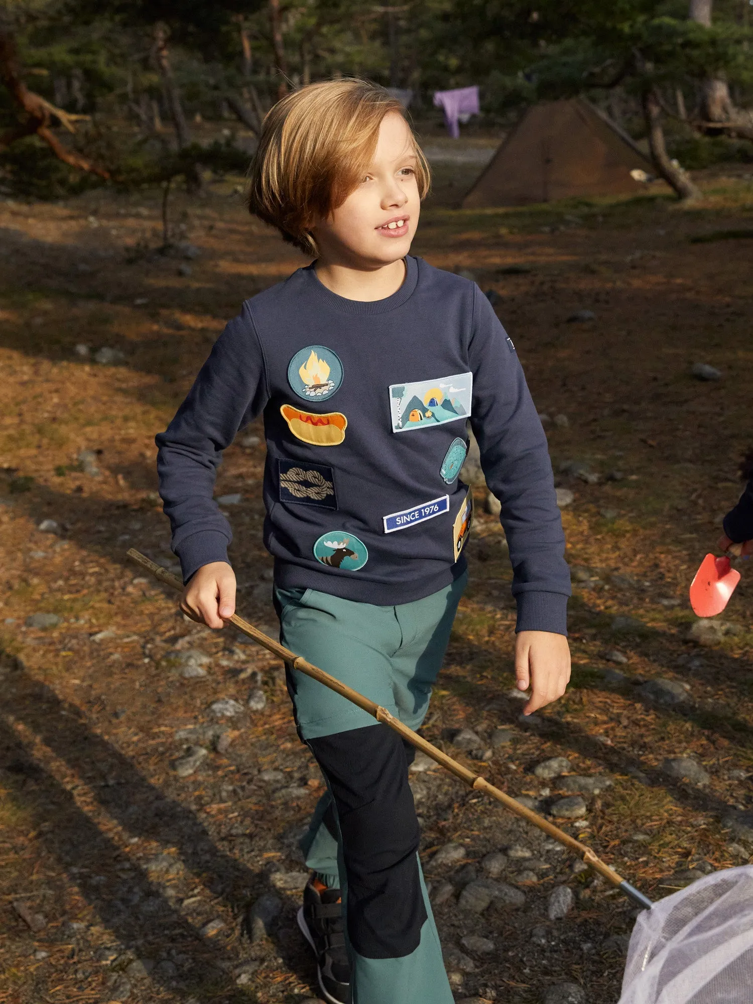 Adventure Embroidered Kids Sweatshirt