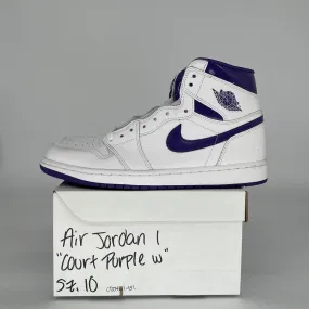 AIR JORDAN 1 COURT PURPLE W SIZE 10/11.5W CD0461-151