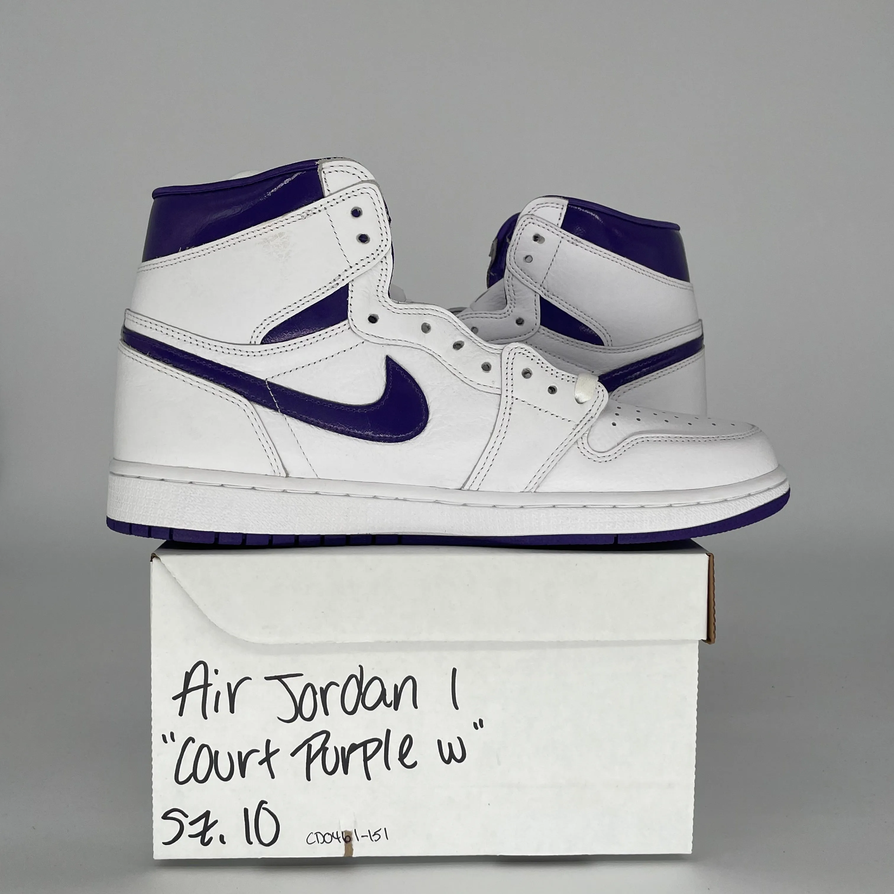 AIR JORDAN 1 COURT PURPLE W SIZE 10/11.5W CD0461-151