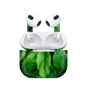 Airpods 3 Green Leaves Skin