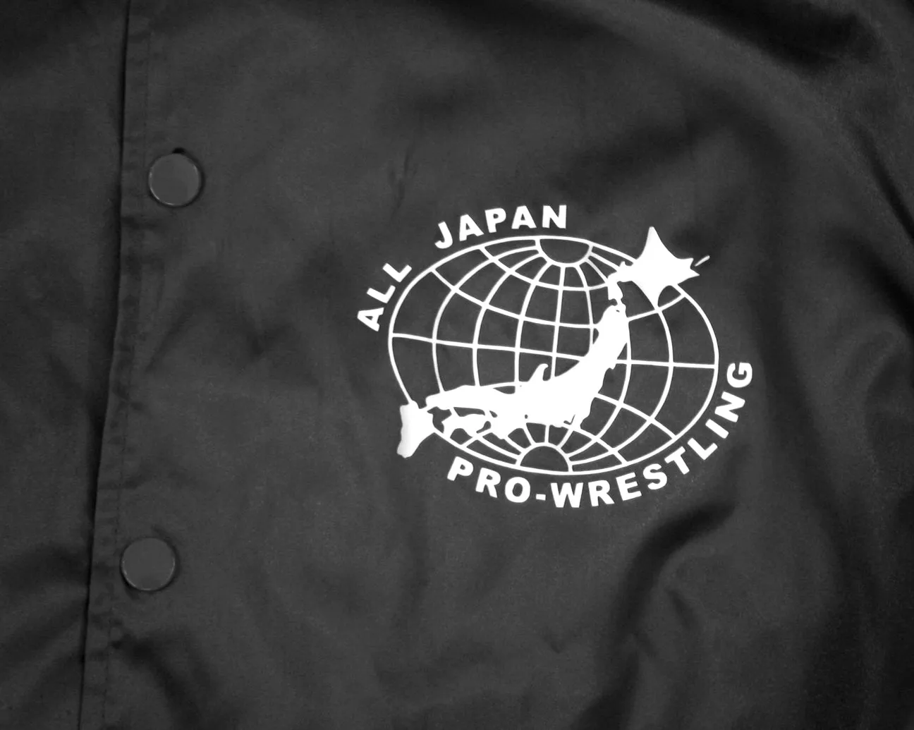 AJPW BLACK SATIN JACKET