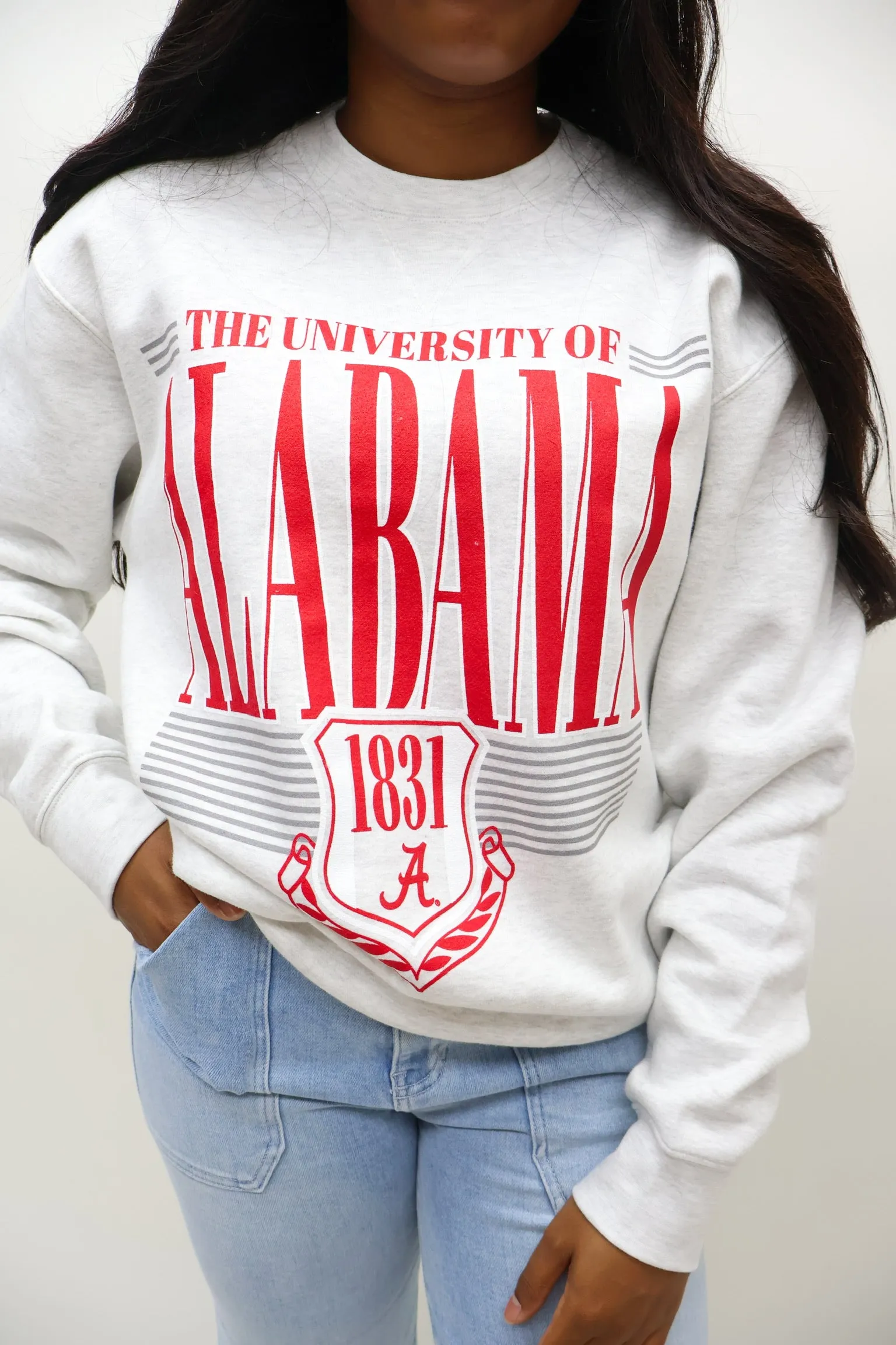 Alabama Over Shield Crewneck Sweatshirt