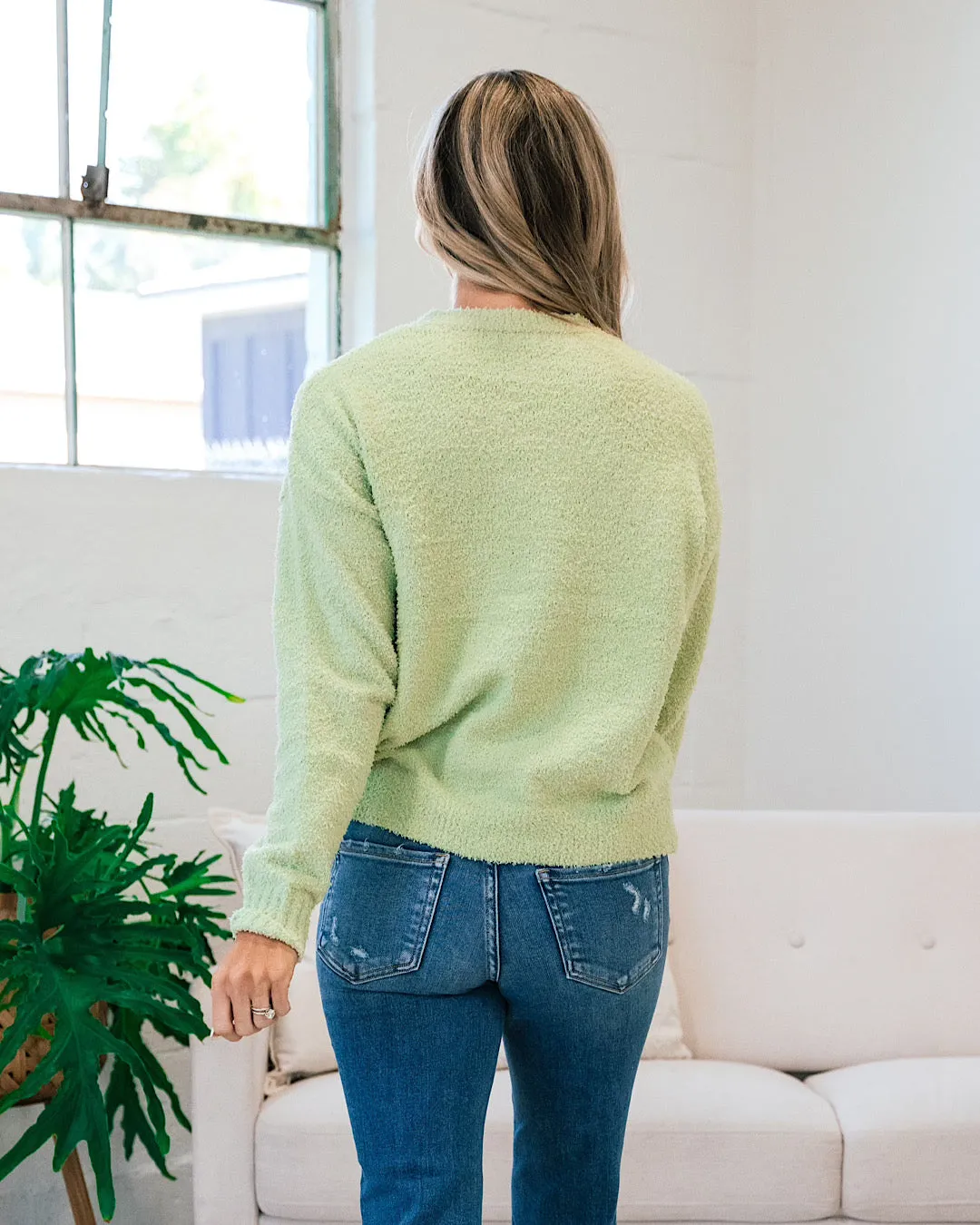 Alayna Cozy Sweater - Lime FINAL SALE