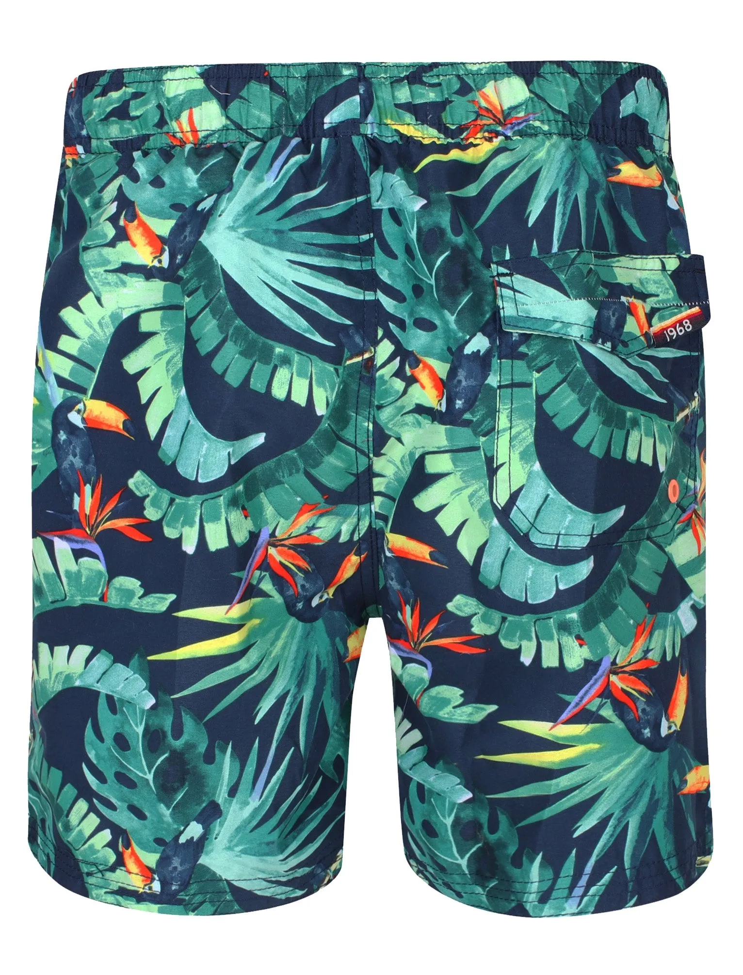 Alden Swim Shorts In Toucan Print - Tokyo Laundry