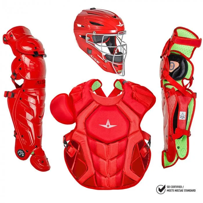 All Star S7 Axis Adult NOCSAE Certified Catchers Set - Solid Colors