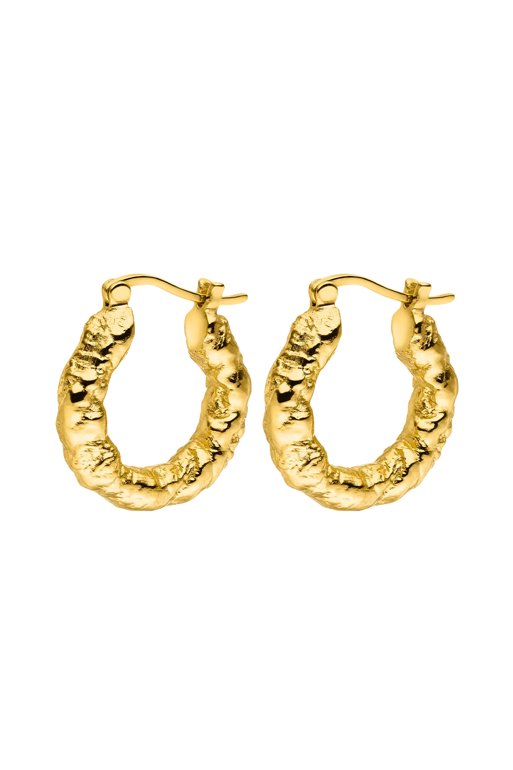 Amalfi Molten Hoops 14K Gold Plated