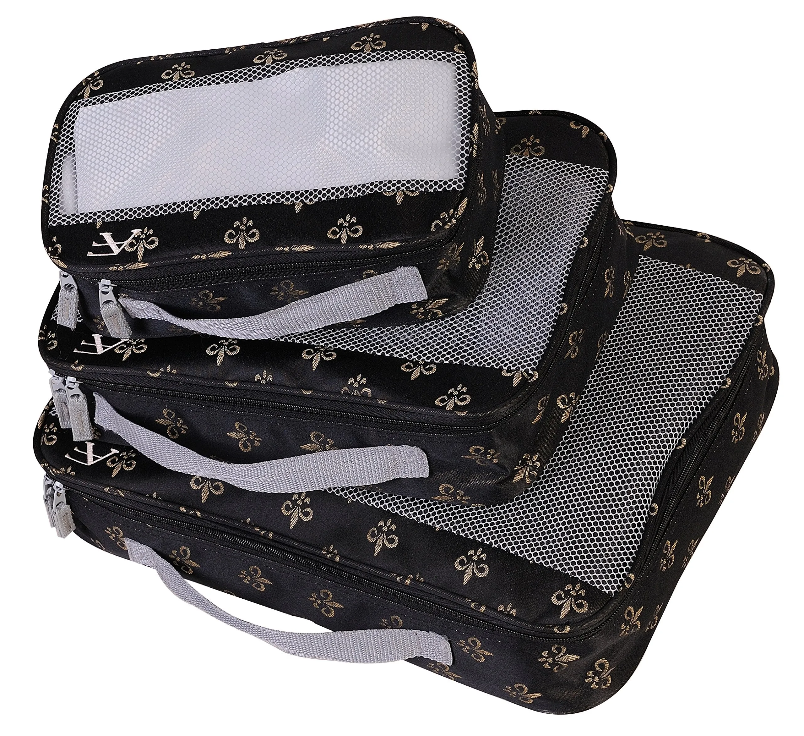 American Flyer Fleur de lis Travel Packing Cubes