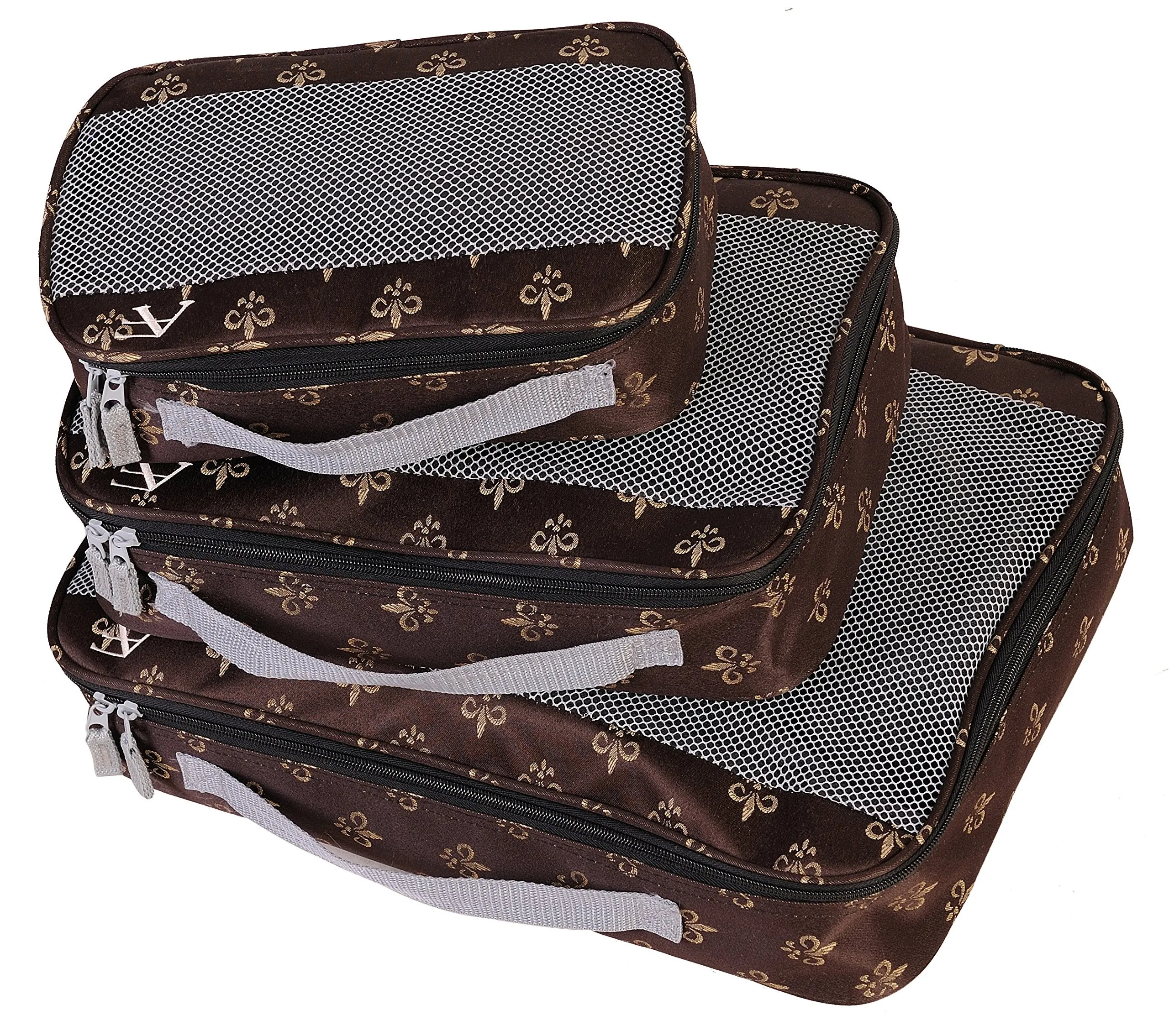 American Flyer Fleur de lis Travel Packing Cubes