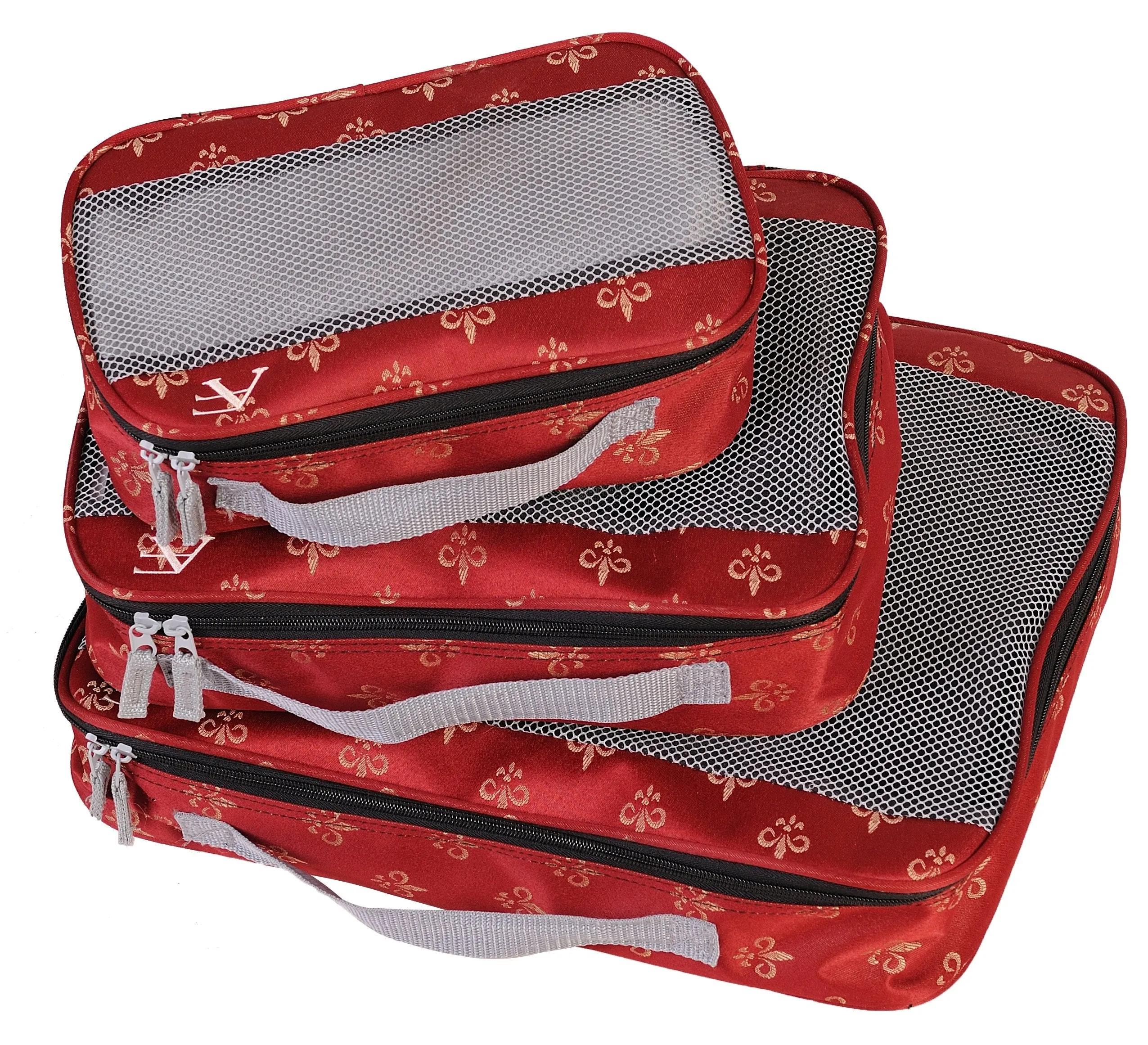 American Flyer Fleur de lis Travel Packing Cubes