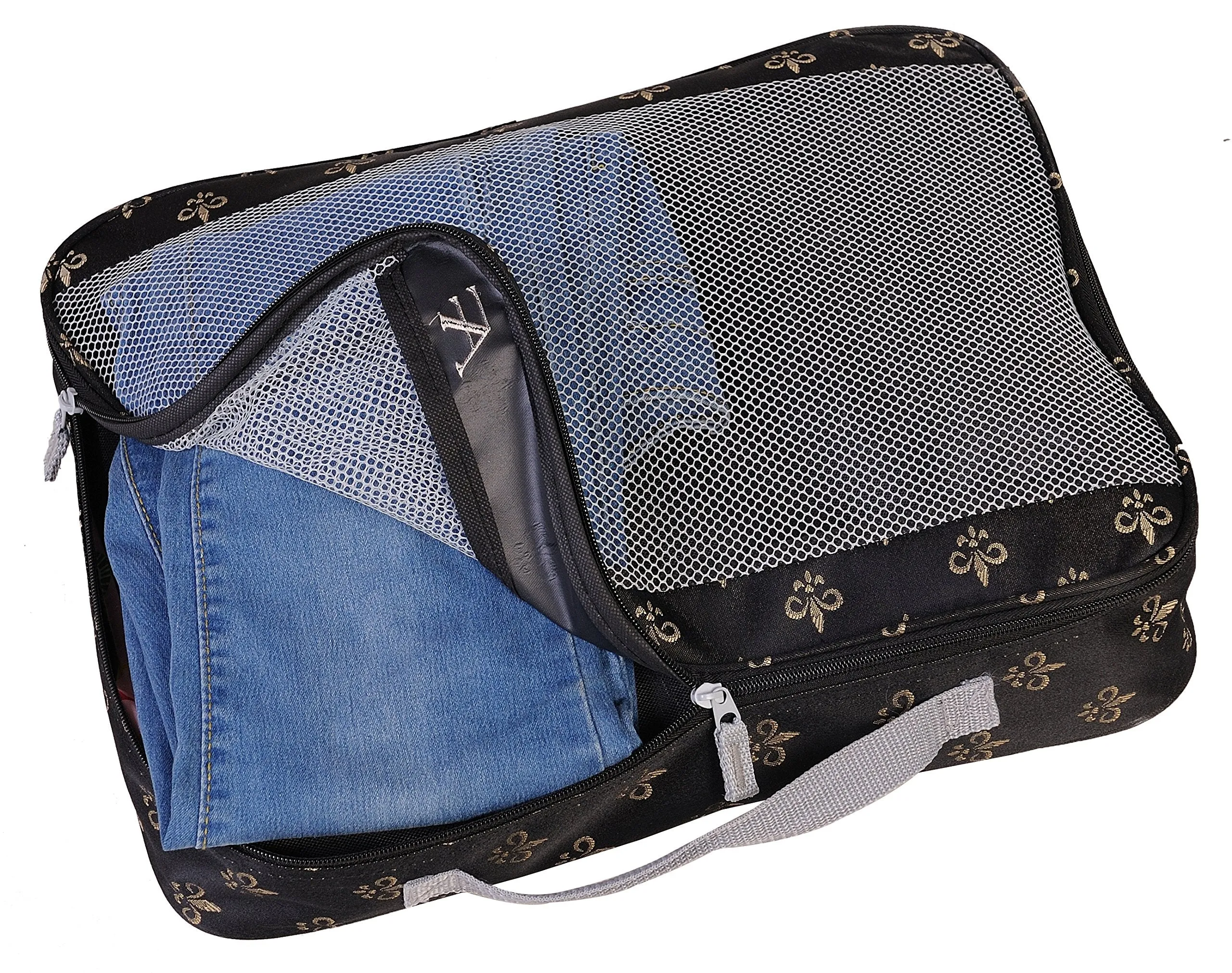 American Flyer Fleur de lis Travel Packing Cubes