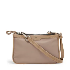 AMSTERDAM SATEEN NYLON SLING BAG BEIGE