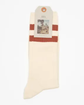 Amundsson Sport Socks Off White Red