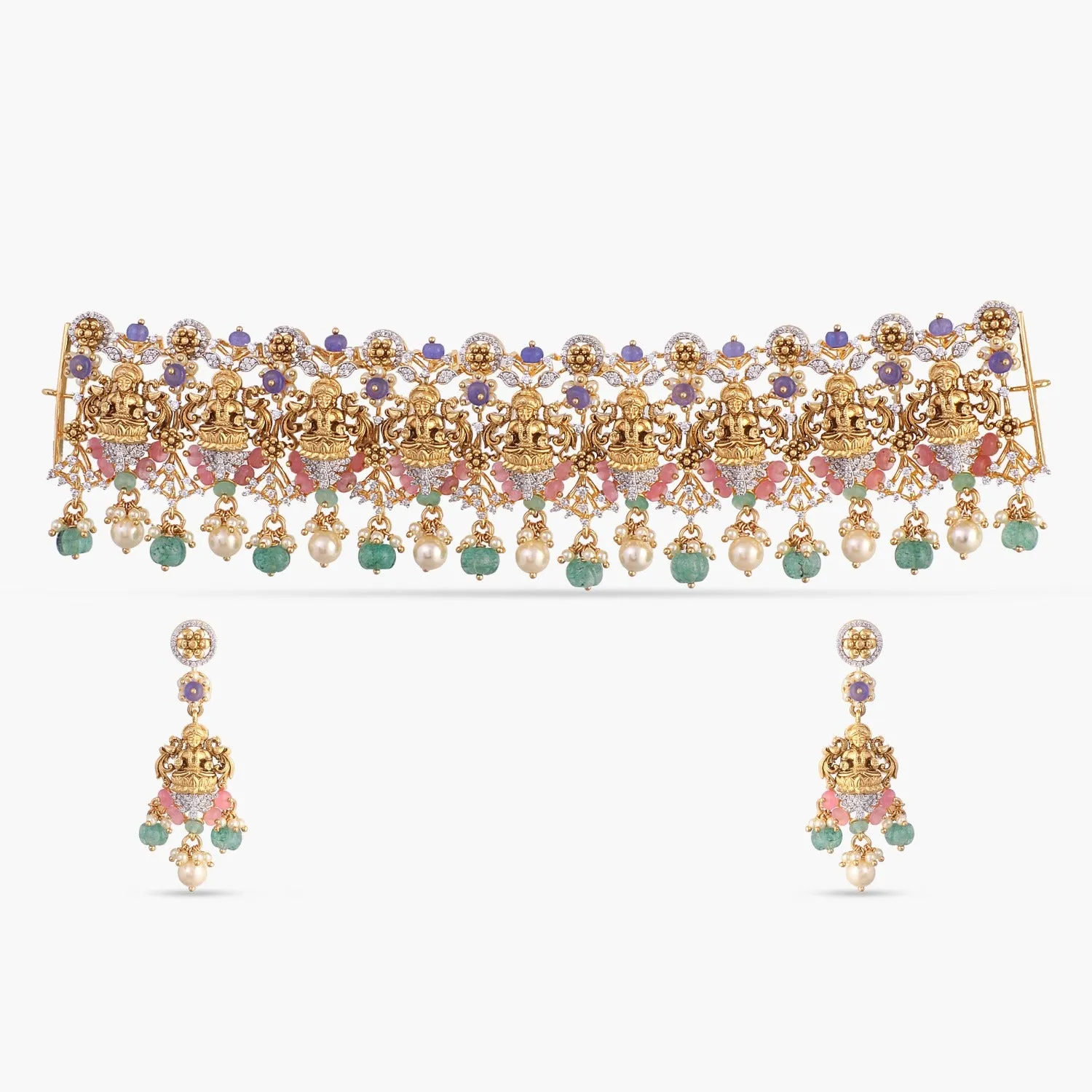 Ananya Antique Silver Choker Set