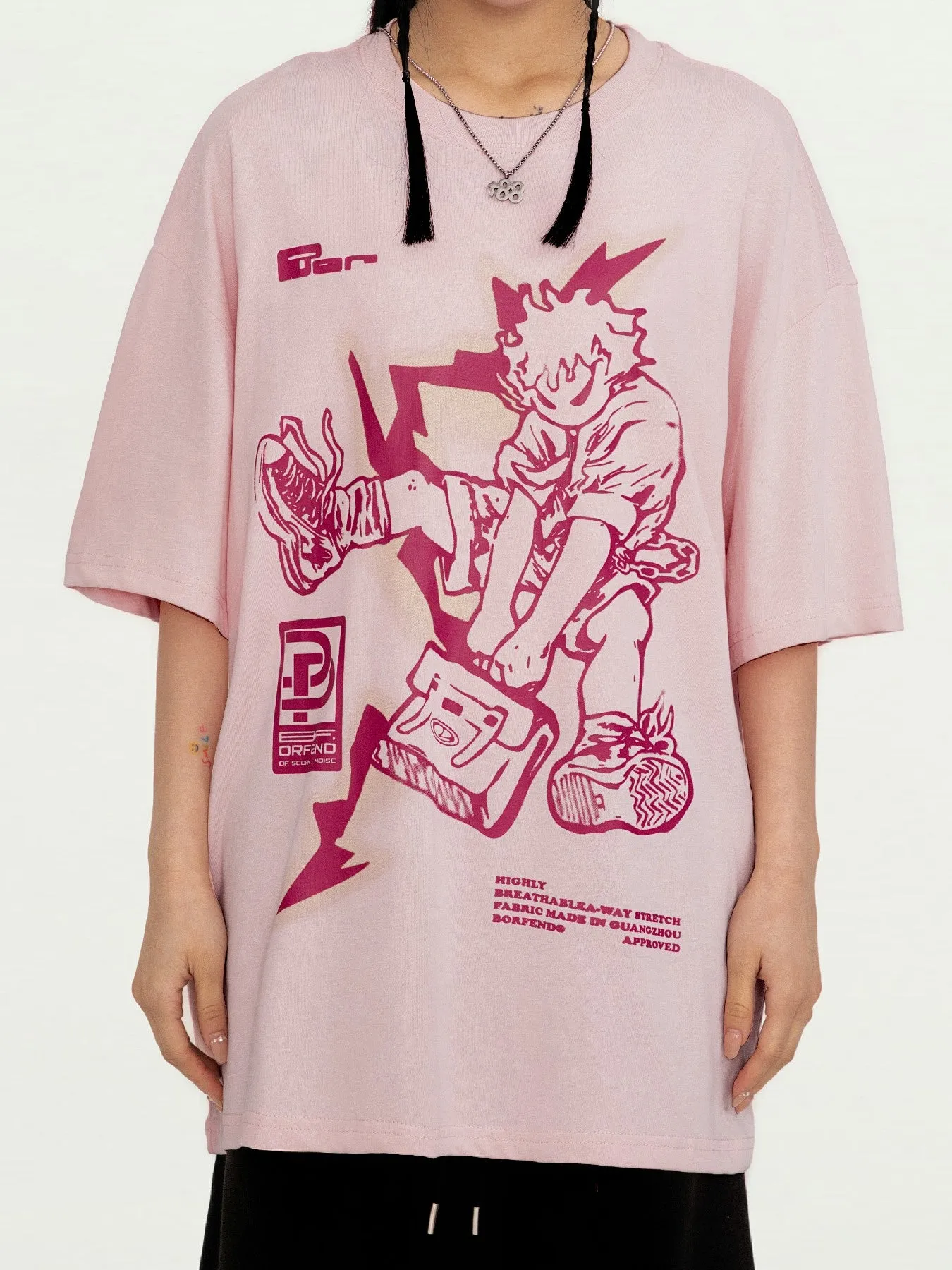 Anime Line | Anime Character Printed T-Shirt