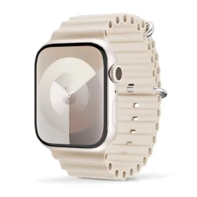 Apple Watch (38/40/SE/41mm) Epico Ocean Silikone Rem - Cremehvid