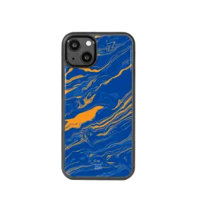 Aqua Gold | Marble Ink Pattern Phone Case