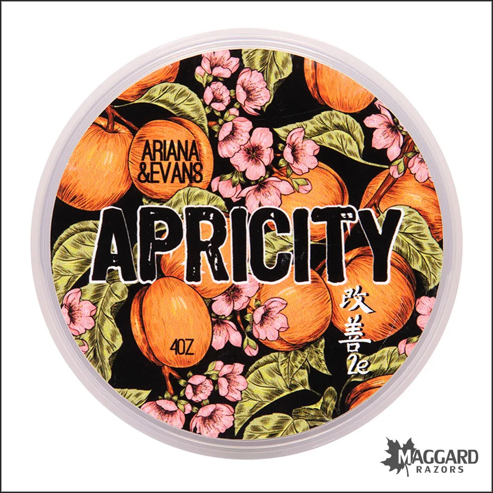 Ariana and Evans Apricity Artisan Shaving Soap, 4oz - Kaizen 2e Base