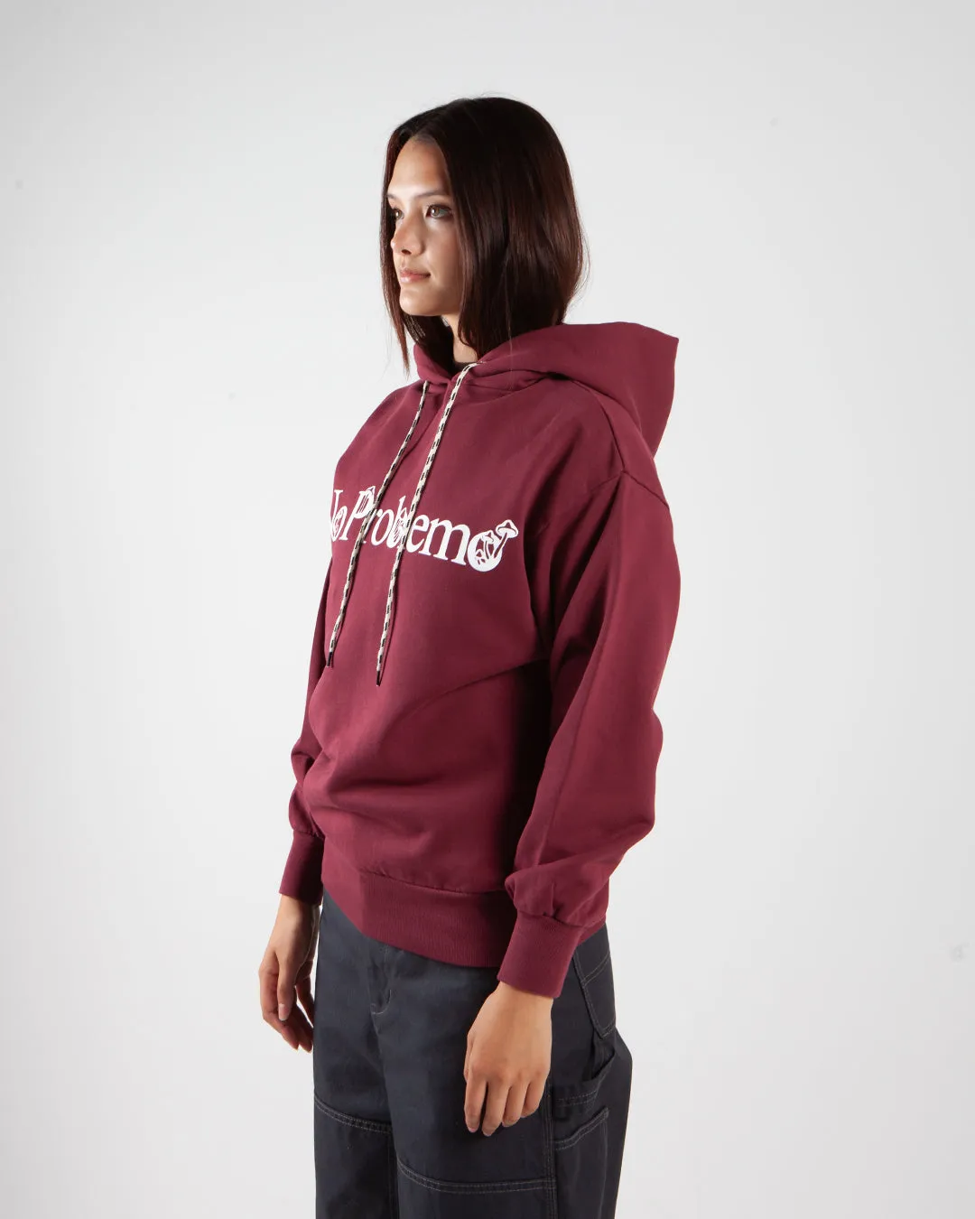 Aries Arise Funghi Problemo Hoodie Burgundy