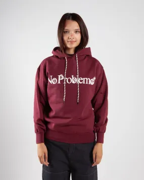 Aries Arise Funghi Problemo Hoodie Burgundy