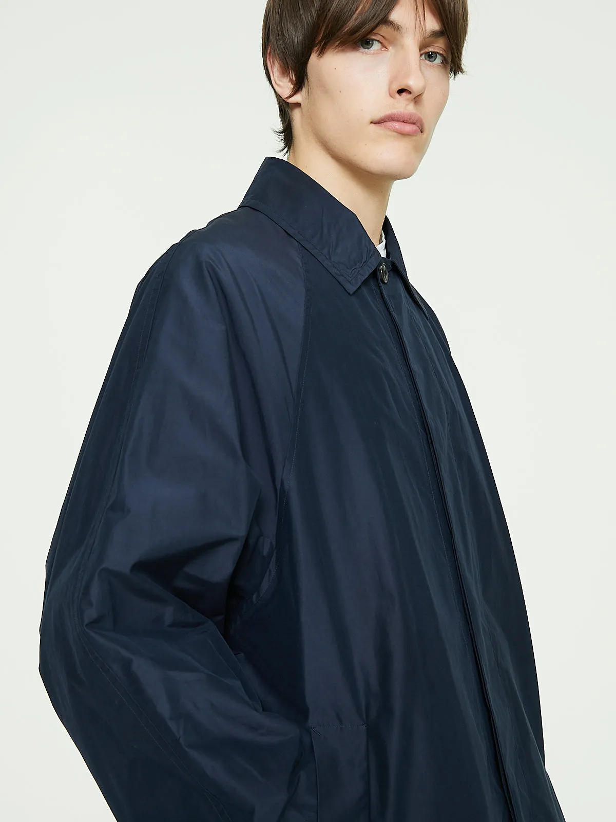 Bal Collar Coat in Navy