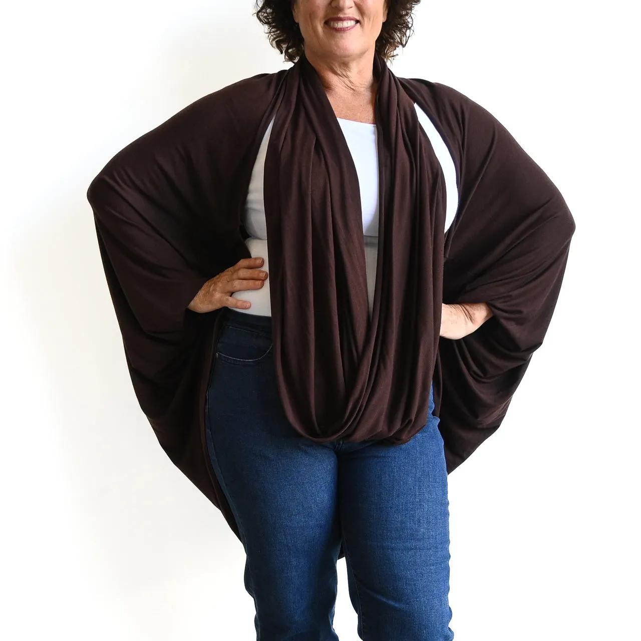 Bamboo Cocoon Cardigan Top